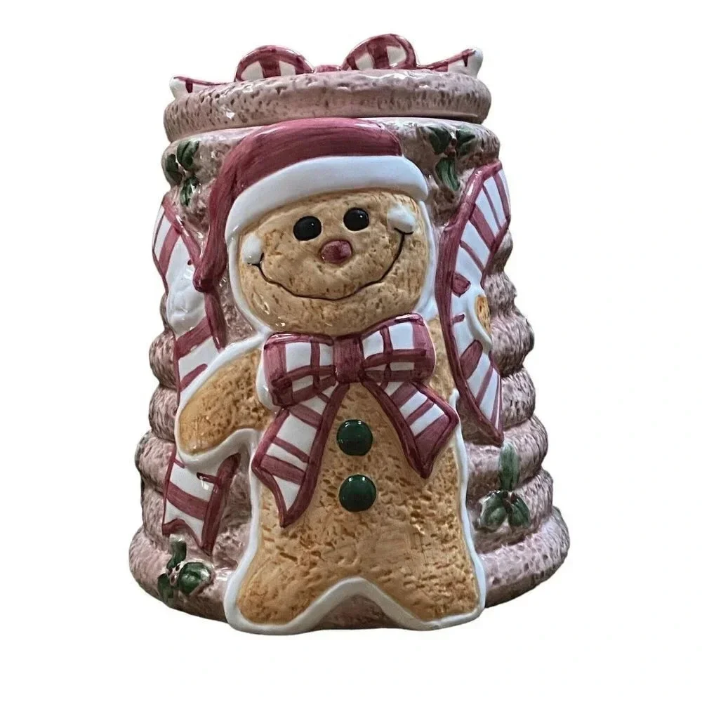 Ginger Bread Man Cookie Jar -World Bazaar - Beehive Christmas Holiday Decor
